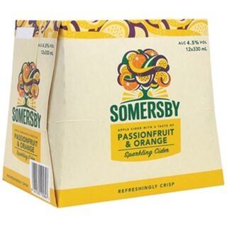 Somersby Passionfruit & Orange Cider 12pk Bottles