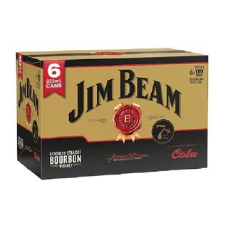 Jim Beam Gold 7% 6pk cans