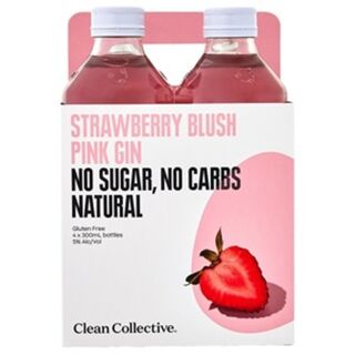 Clean Collective Strawberry Blush Pink Gin 4pk