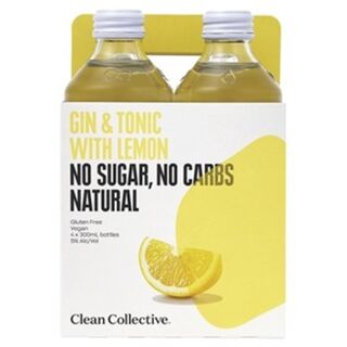 Clean Collective Gin & Tonic with Lemon