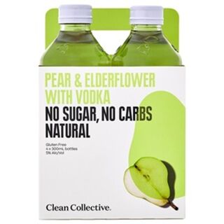 Clean Collective Pear & Elderflower 4pk