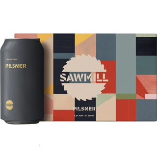 Sawmill Pilsner 6 pack cans