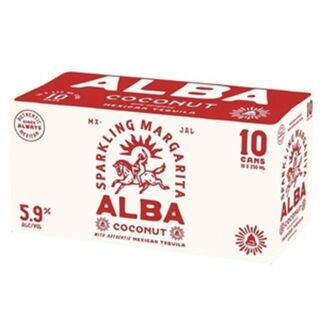 Alba Sparkling Coconut Margarita 10pk