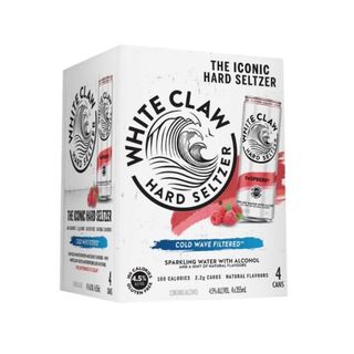 White Claw Hard Seltzer Raspberry 4pk