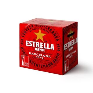 Estrella Damm 12 pack Bottles