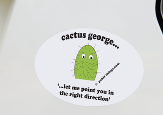 Cactus George Bumper Sticker