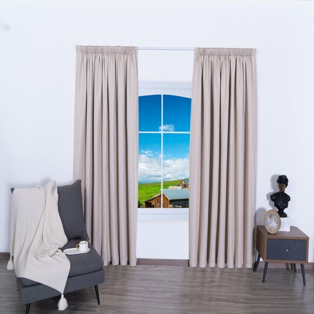 Franklin Natural - Thermal Selflined Curtains
