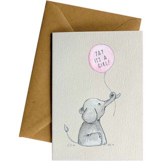 Yay A Girl! - Congratulations Card