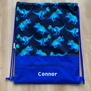 Black Dino, Personalised Swim Bag