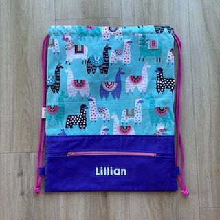 Llama Drama, Personalised Swim Bag