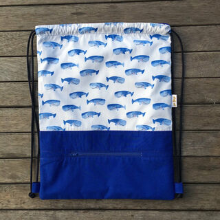 Whales, Personalised Swim Bag