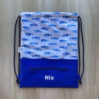 Whales, Personalised Swim Bag