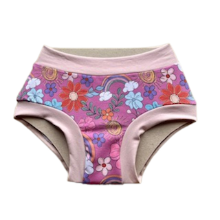 Rainbow floral, Girls undies