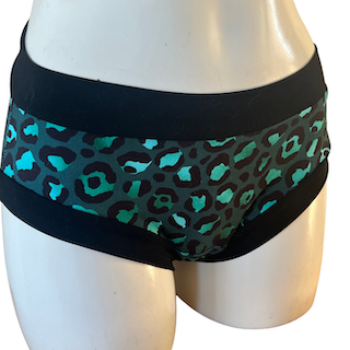 Teal Leopard, undies