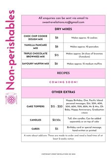 Non-Perishables