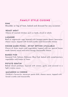 Family Style Cuisine page 1