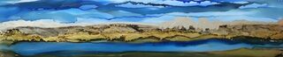 Taupo's Mystical Horizon - Panorama Landscape Framed 31 x 96 cm