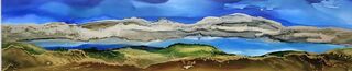 The Mystique of Lake Taupo - Panorama Landscape Framed 31 x 96 cm