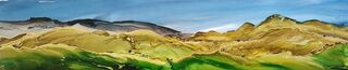 Te Mata Peak - Panorama Landscape Framed 31 x 96 cm