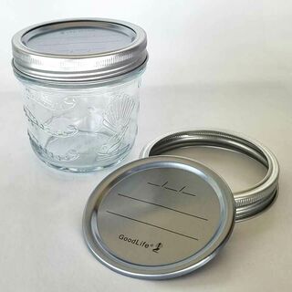 Glass 250ml Preserving Jars with metal dome & band, Boxes of 6 & 12