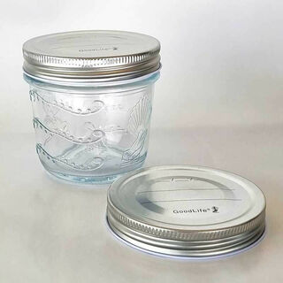 Glass 250ml Preserving Jars with screw on metal lid, Boxes of 6 & 12
