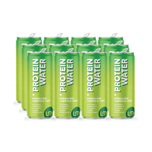 Lemon & Lime Sparkling Protein Water Can 12-pack