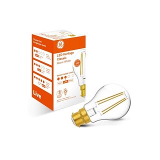 LED Warm White BC 7W GLS Clear Filament