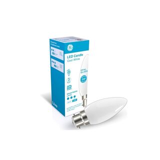 LED Cool White BC 4.7W Candle Opal