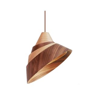 Walnut & Oak Adjustable Single Pendant