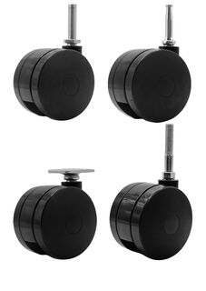 75mm Diameter Twin Wheel Castors