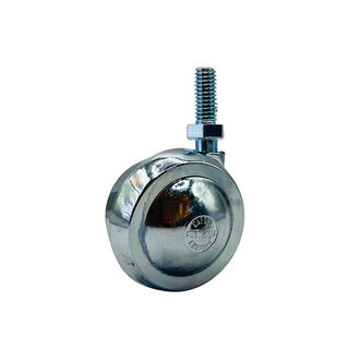 50mm Metal Ball Castor - Screw-In Thread & Socket