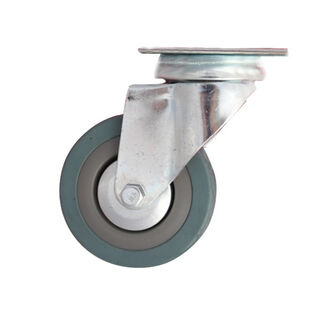 Light Industrial Thermoplastic Rubber wheel & Polypropylene Rim - Swivel Plate