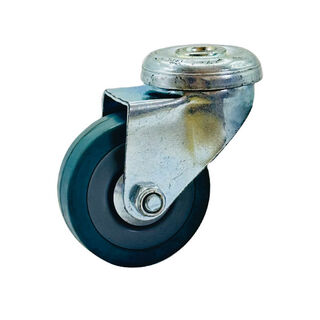 Light Industrial Thermoplastic Rubber Castor Wheel - Swivel Bolt Hole