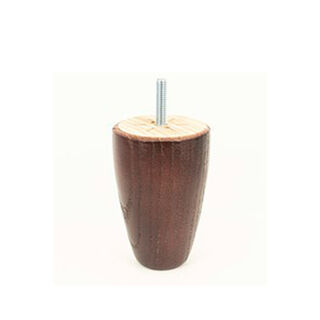 Tapered Curved Wood Furniture Leg - 100mm Height