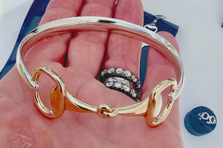 LRHOY SPECIAL - Two Tone Snaffle Bangle - Yellow