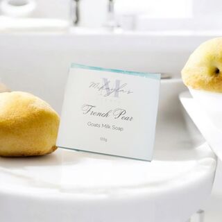 French Pear Goats Milk Soap