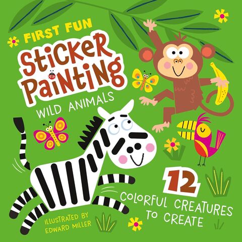 First Fun Sticker Painting Wild Animals