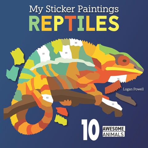 My Sticker Paintings Reptiles