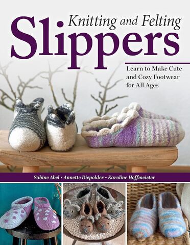 Knitting and Felting Slippers