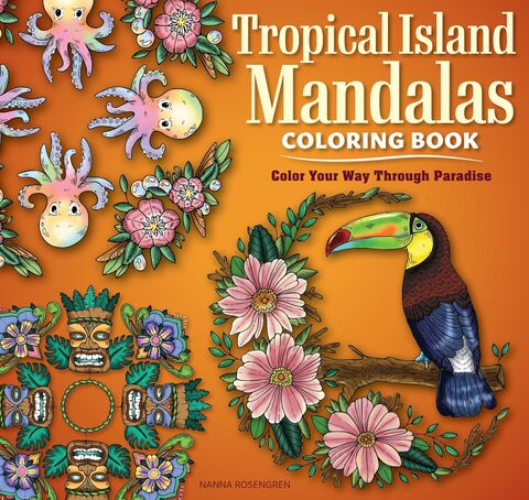 Tropical Island Mandalas Coloring Book