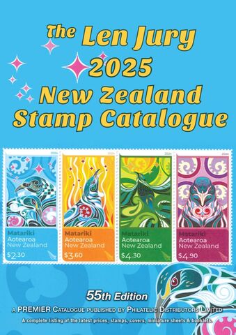 Len Jury 2025 New Zealand Stamp Catalogue