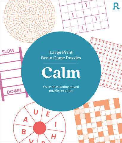 Large Print Brain Game Puzzles - Calm