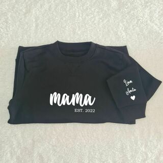 Black Personalised Mama Sweatshirt