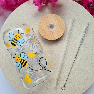 Bumblebee Glass Cup