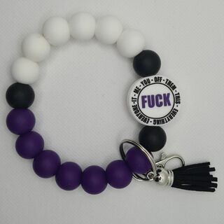 Silicone Bead Wristlet - Fuck Everything