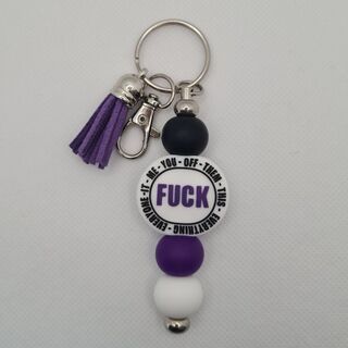 Fuck Everything - Silicone Bead Keychain