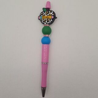 Teacher Apple Silicone Bead Pen