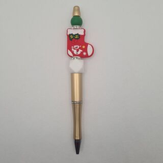 Christmas Stocking Silicone Bead Pen