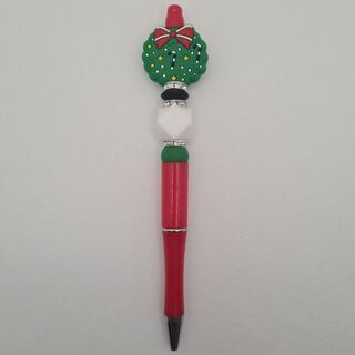 Christmas Wreath Silicone Bead Pen