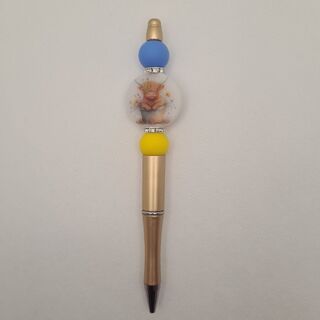 Highland Cow Silicone Bead Pen